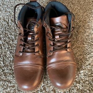 Kids dress boots size 7 brown